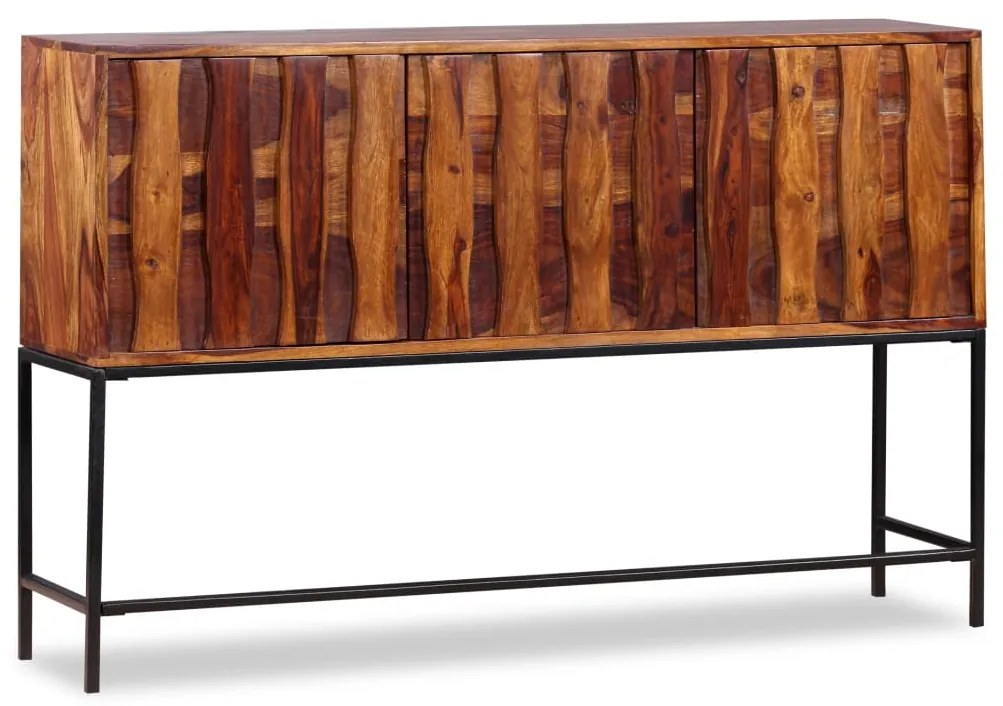 vidaXL Aparador em madeira de acácia maciça 120x30x80 cm
