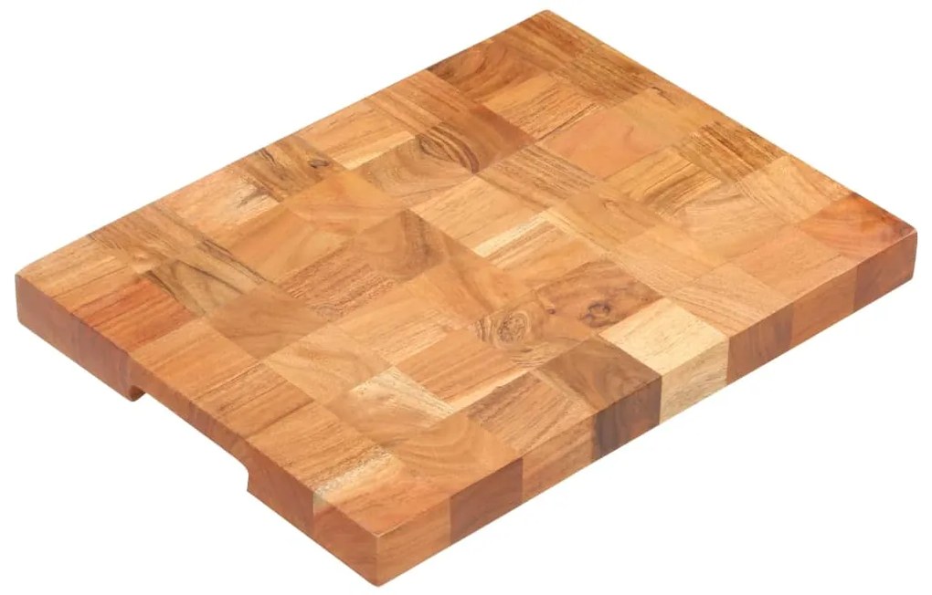 vidaXL Tábua de cortar 40x30x3,8 cm madeira de acácia maciça