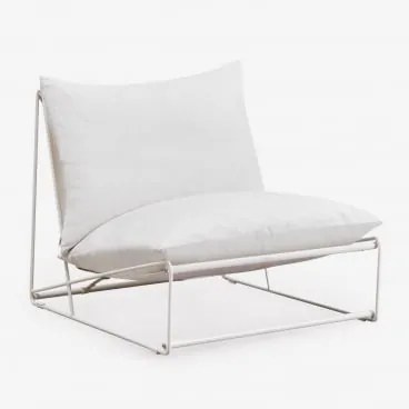 Módulo Central Para Sofá Modular De Jardim Amaro Gardénia Branco - Sklum