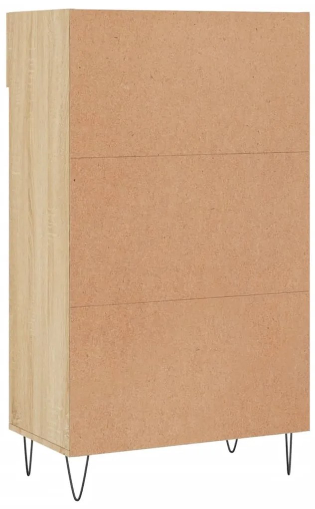 Sapateira 60x35x105 cm derivados de madeira carvalho sonoma