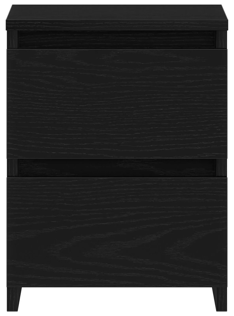 Camas de cabeceira vidaXL com gavetas 2 pcs Carvalho Preto 30x30x40 cm
