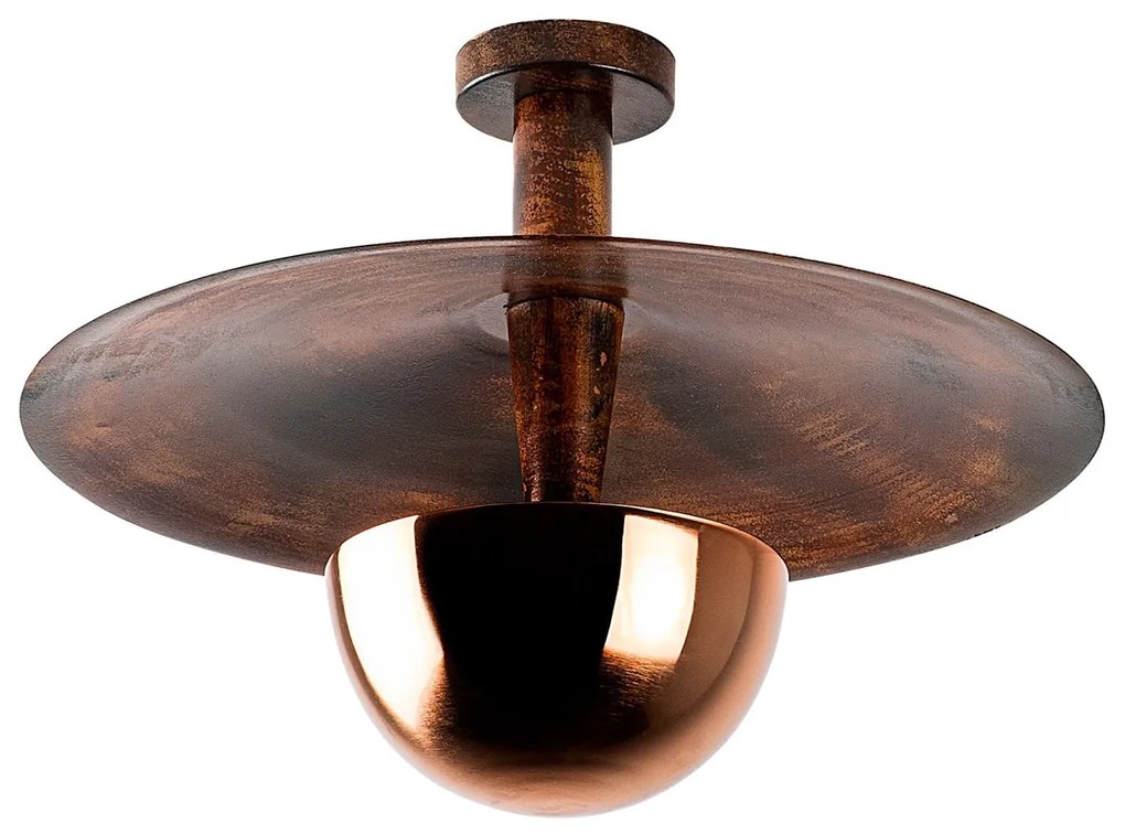 Candeeiro de Teto Kurt – Cobre – 48 cm de Diâmetro x 35 cm de Altura