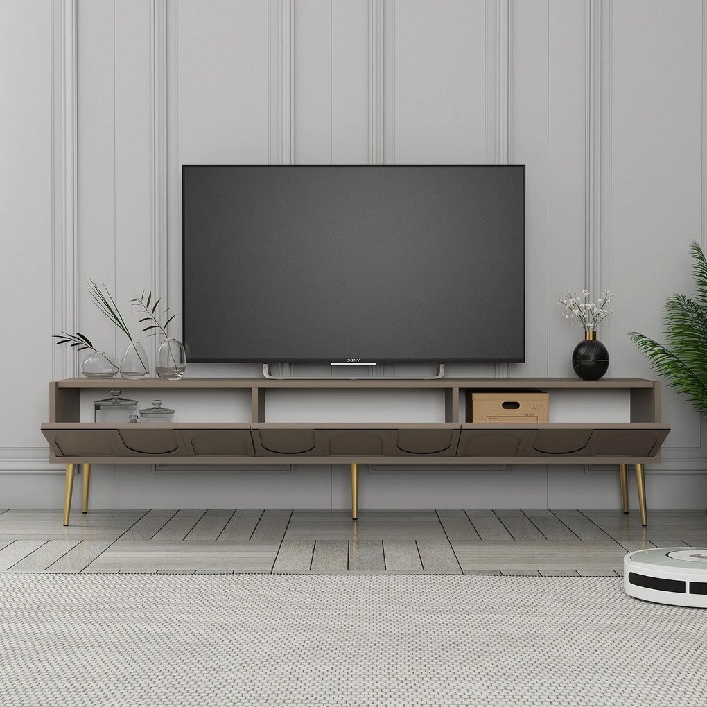 Móvel de TV Lyon – Atlas Gold – 180x43x35 cm