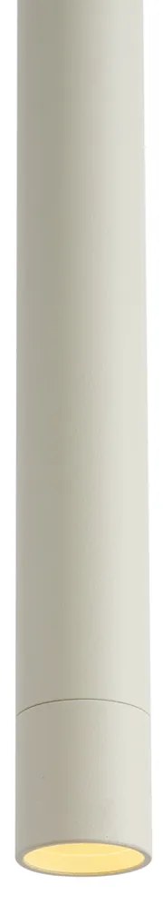 Candeeiro Pendente Moderno Bege com Branco para Sistema de Calha Monofásico - Iconic Frini