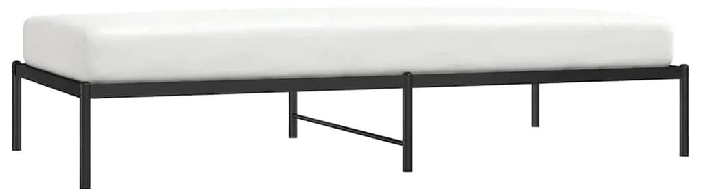 Estrutura de cama 100x200 cm metal preto
