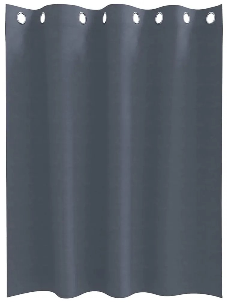 Cortinas 2 pcs Cinzento-escuro 140 x 140 cm Poliéster