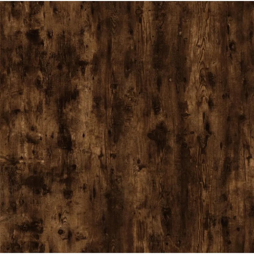 Mesa de cabeceira 57x55x36 cm derivados madeira carvalho fumado