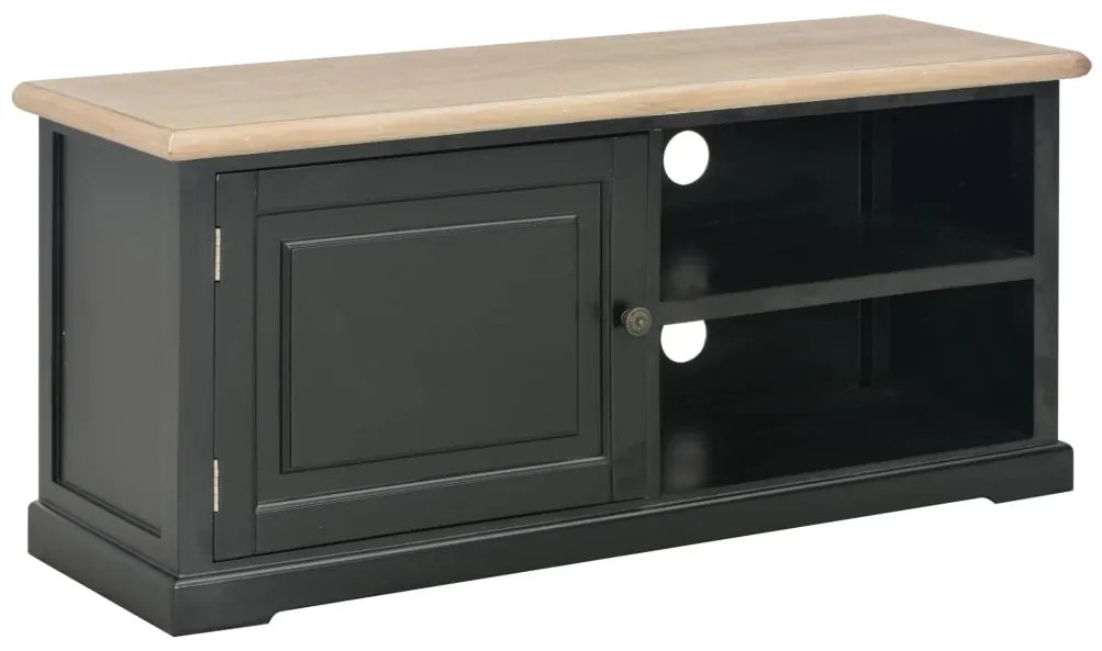 vidaXL Móvel de TV 90x30x40 cm madeira preto