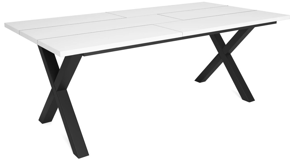 Mesa de sala de jantar | 10 pessoas | 200 | Robusto e estável graças à sua estrutura e pernas sólidas | Ideal para reuniões familiares | Branco | Esti