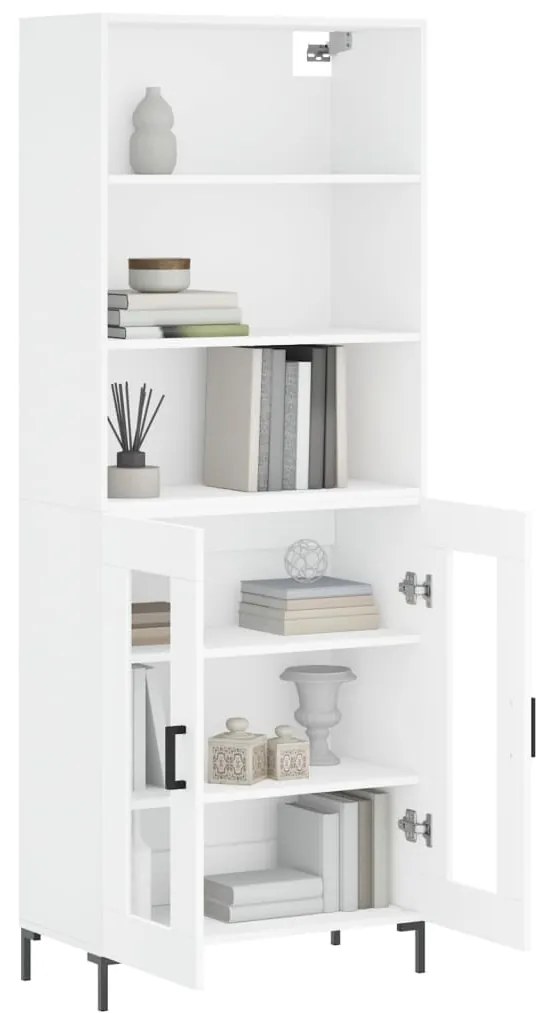 Armário alto 69,5x34x180 cm derivados de madeira branco