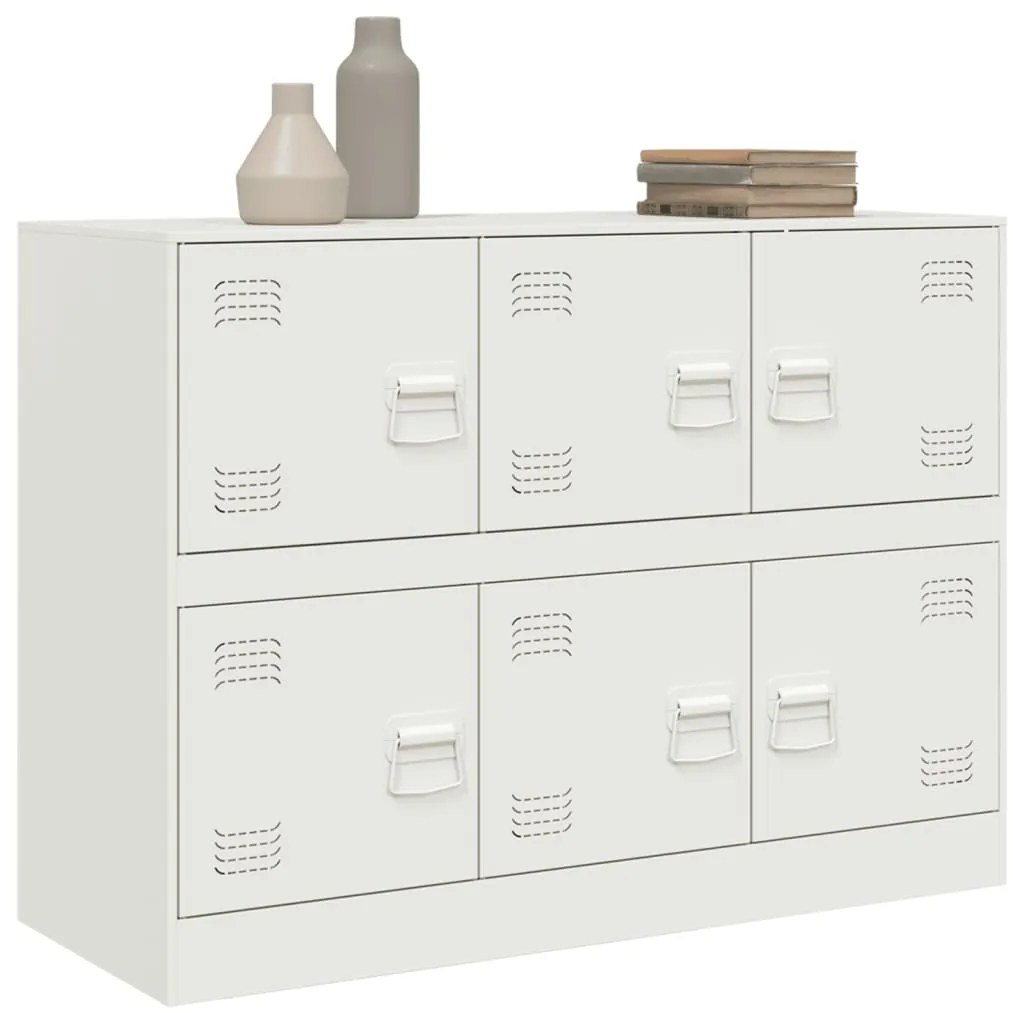 Aparador 99x39x73 cm aço branco