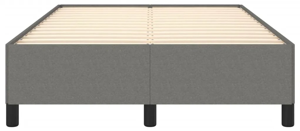 Estrutura de cama sem colchão 120x200 cm tecido cinzento-escuro