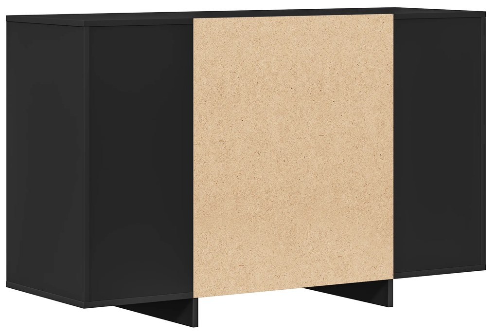 Sideboard Preto 120x41x75 cm Madeira de engenharia