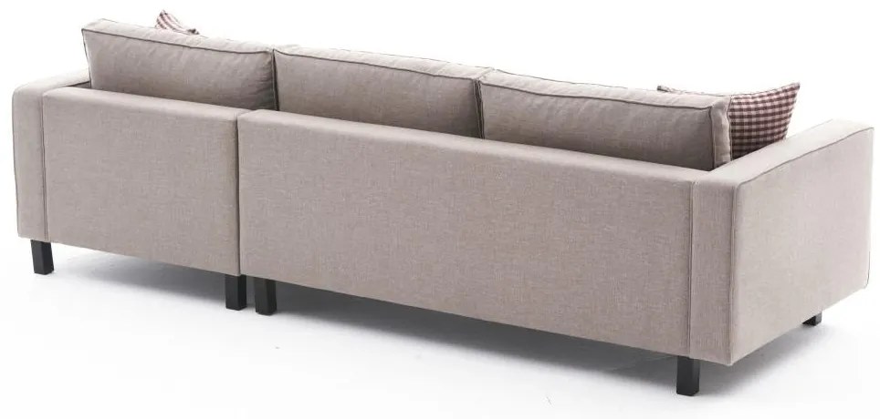 Sofá de Canto Kale – Creme – 258 x 83 x 181 cm