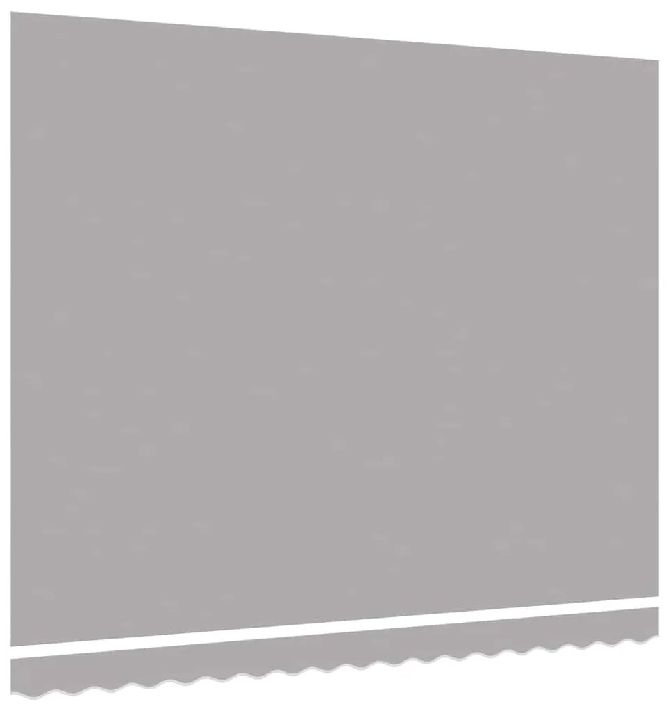 Tecido de Substituição para Toldo para Estrutura de 4x3 m - Cinzento-C