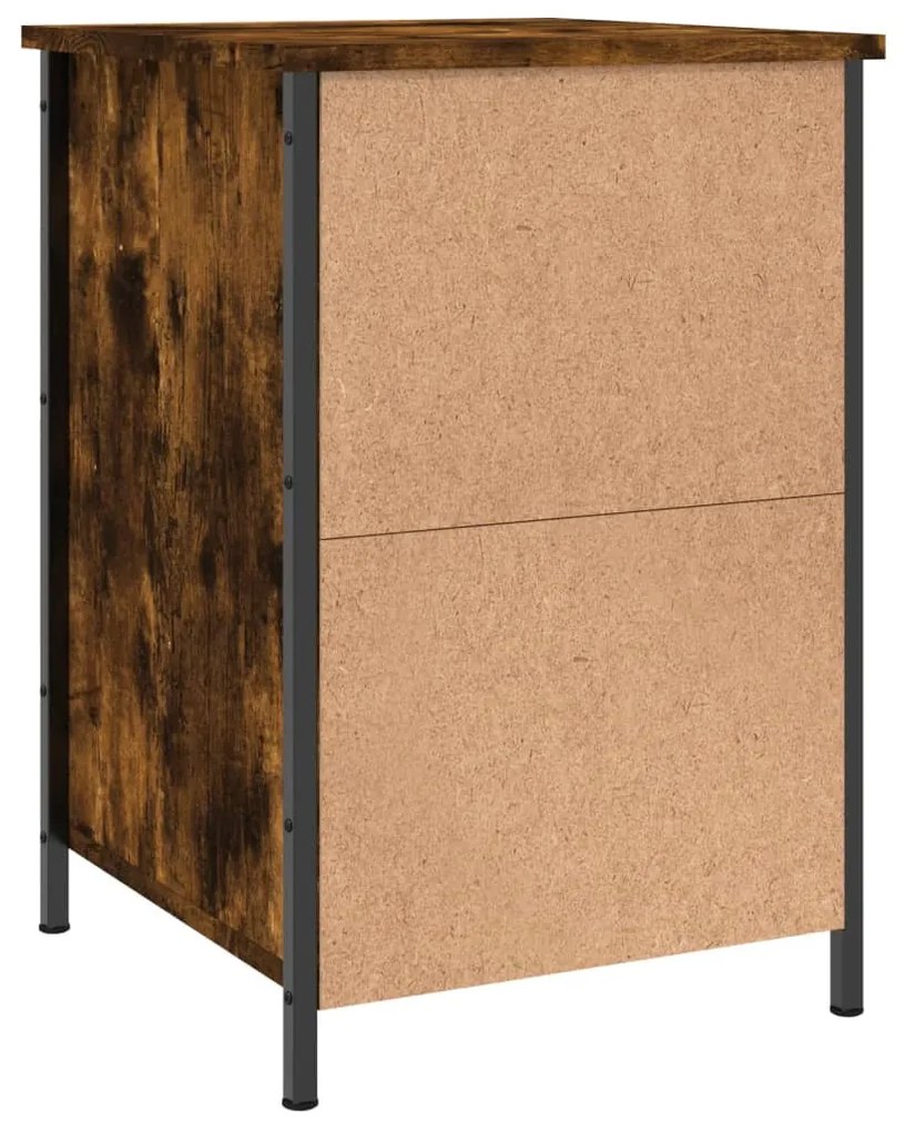 Mesa de cabeceira 40x42x60 cm derivados madeira carvalho fumado
