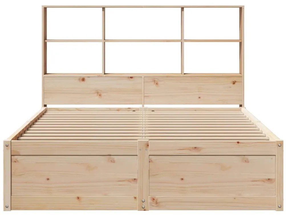 Cama sem colchão 140x190 cm madeira de pinho maciça