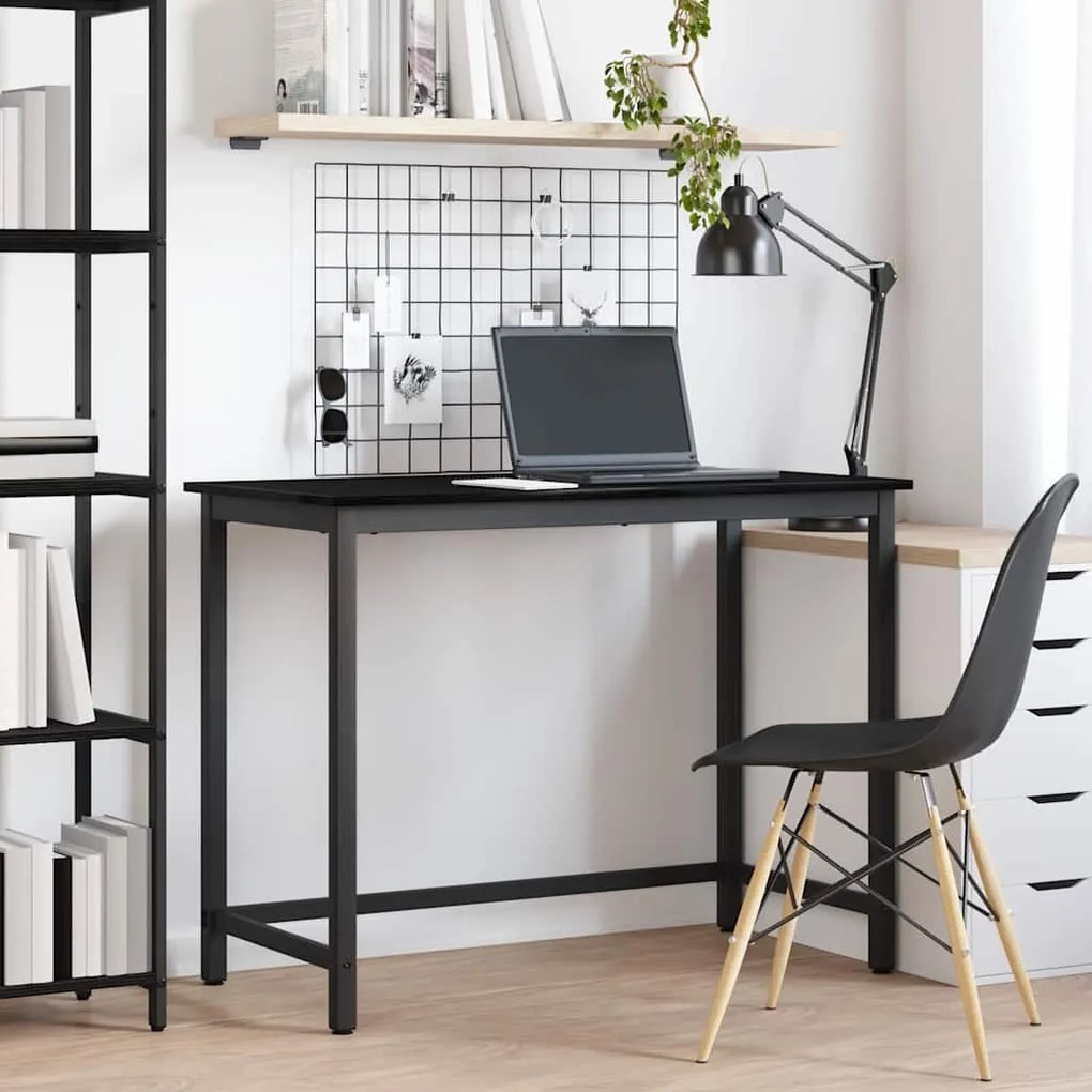 vidaXL mesa Carvalho Preto 80 x 50 x 76,5 cm