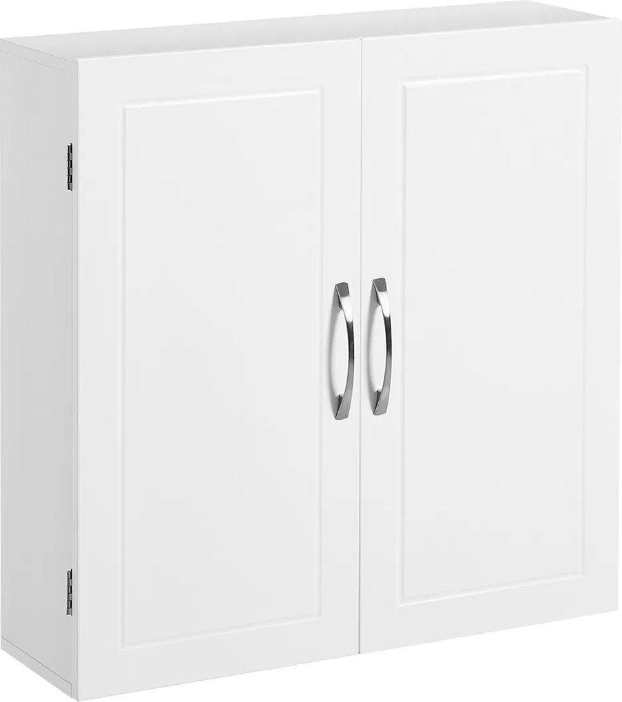 Armário casa de banho de parede com 2 portas 60 x 18 x 60 cm Branco mate