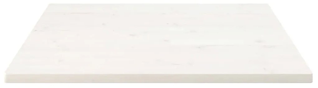 Tampo de mesa quadrado 90x90x2,5 cm pinho maciço branco