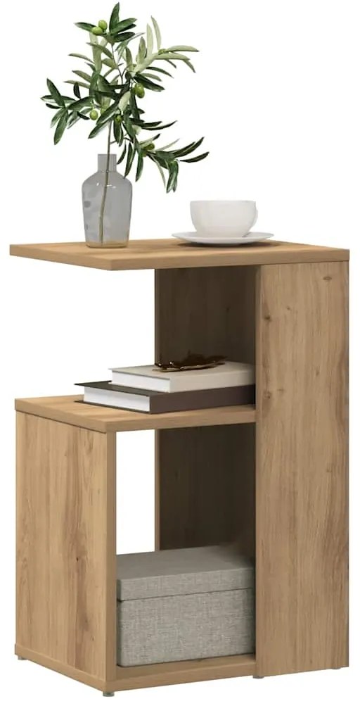 Mesa de apoio 36x30x56 cm derivados madeira carvalho artisiano