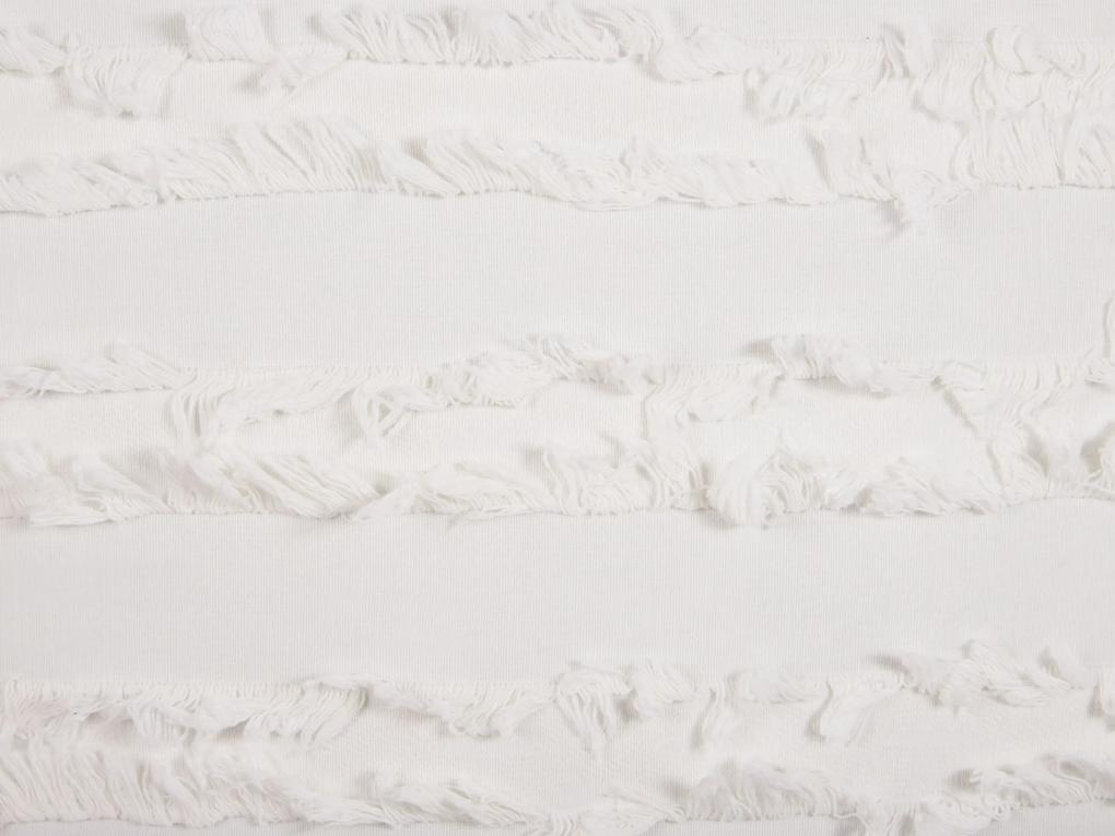 Conjunto de 2 almofadas decorativas em algodão branco 45 x 45 cm MAKNEH Beliani