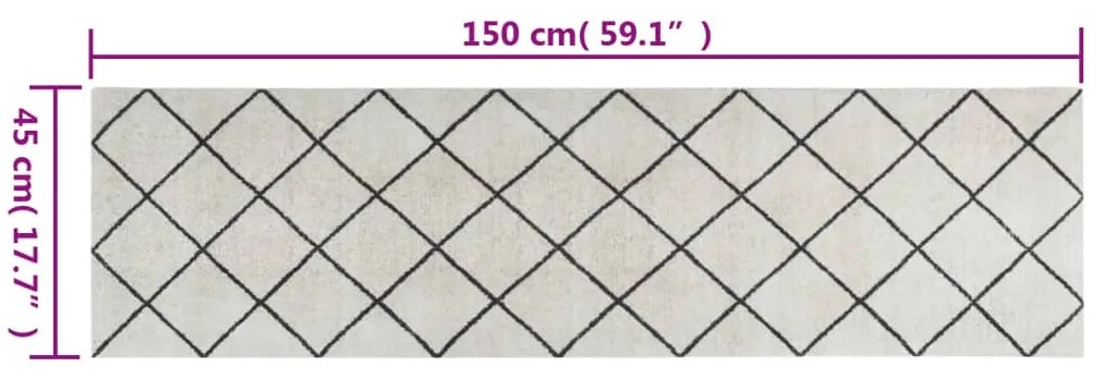 Tapete de cozinha lavável 45x150 cm veludo padrão quadrados
