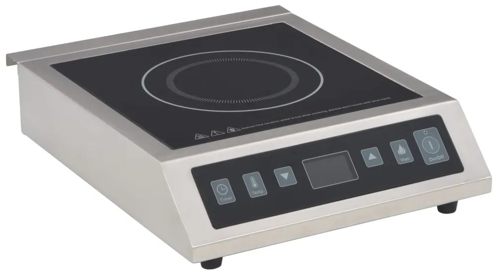 vidaXL Placa de indução elétrica de mesa com ecrã tátil 3500 W