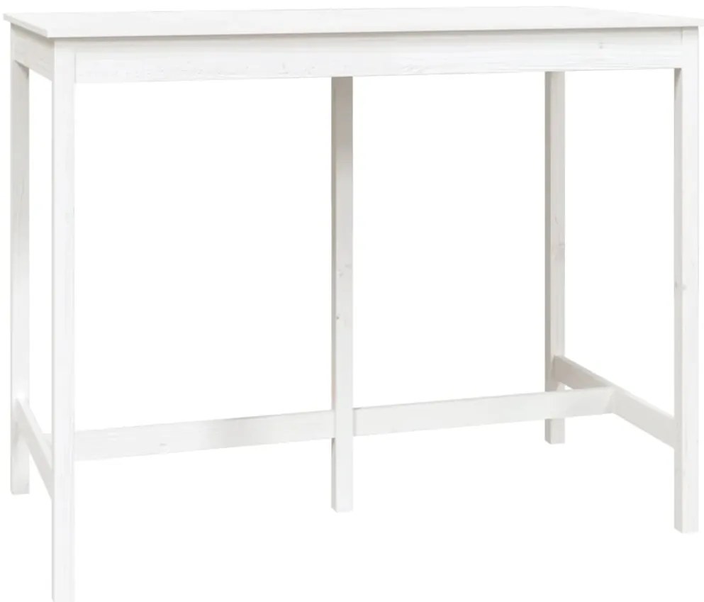 7 pcs conjunto de bar pinho maciço branco