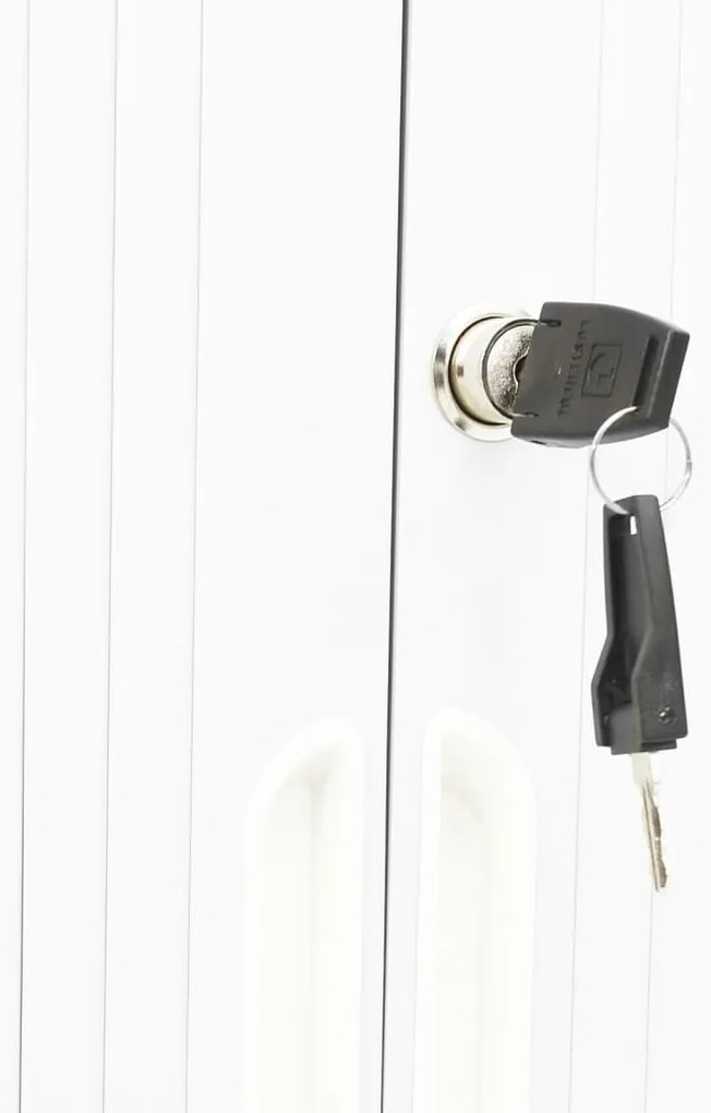 Armário com porta deslizante aço 90x40x90 cm branco