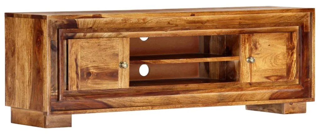 Móvel de TV 118x30x40 cm madeira de acácia maciça
