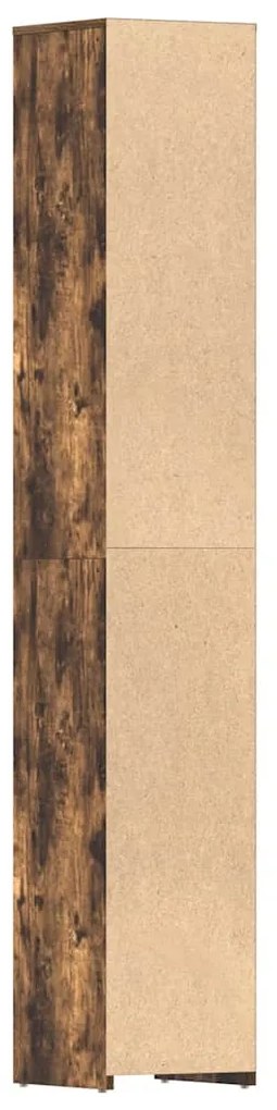 Armário WC 30x30x183,5 cm derivados de madeira carvalho fumado