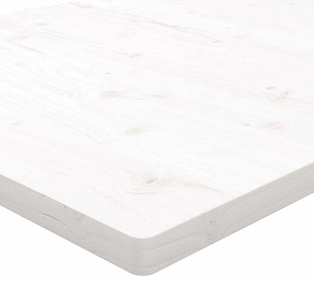 Tampo de mesa quadrado 70x70x2,5 cm pinho maciço branco