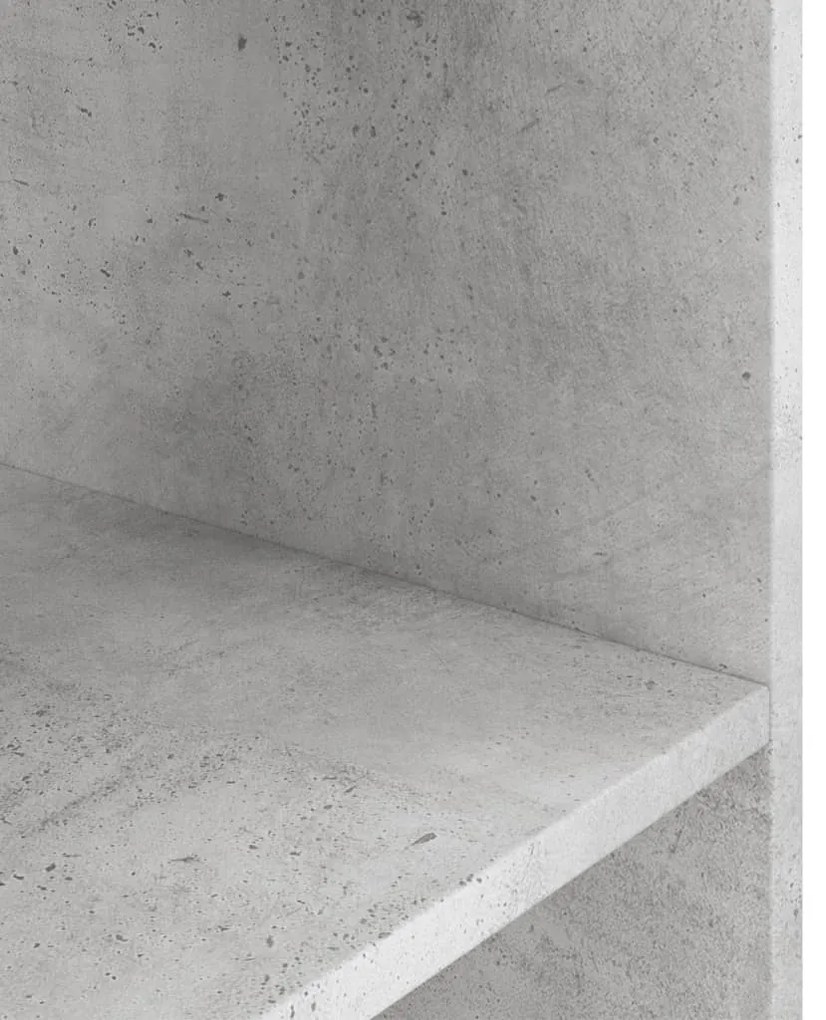 Suporte aquário 60,5x36x72,5 cm deriv. de madeira cinza cimento