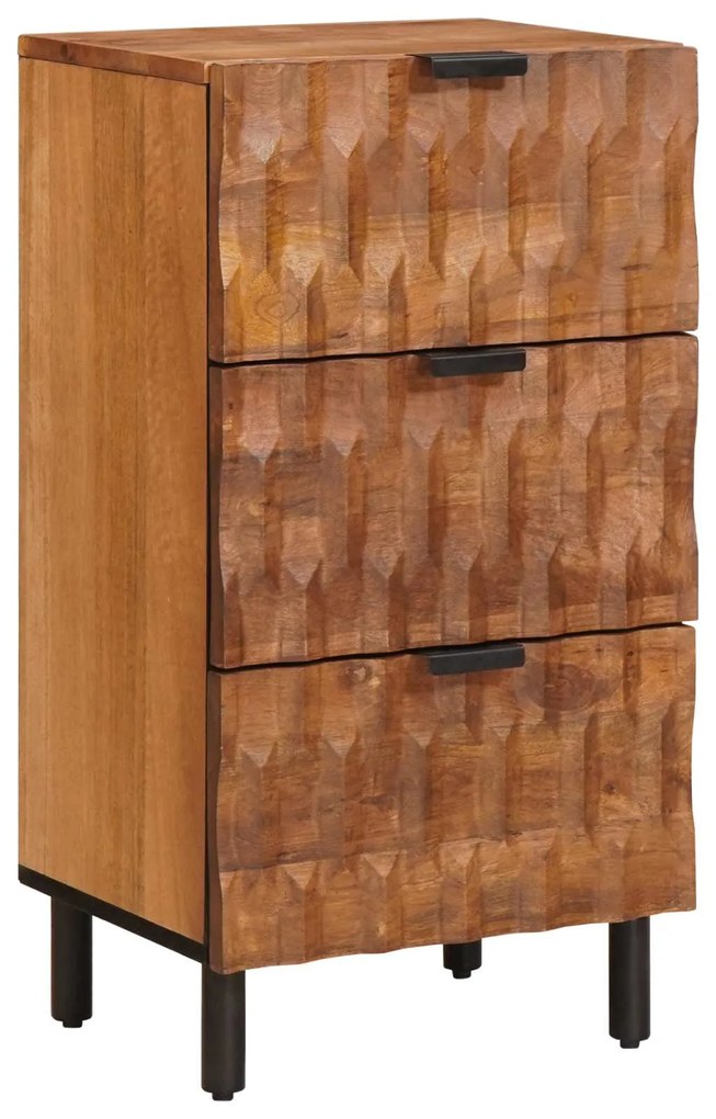 vidaXL Buffet com gaveta Acabamento em Acácia Marrom 40 x 33 x 75 cm