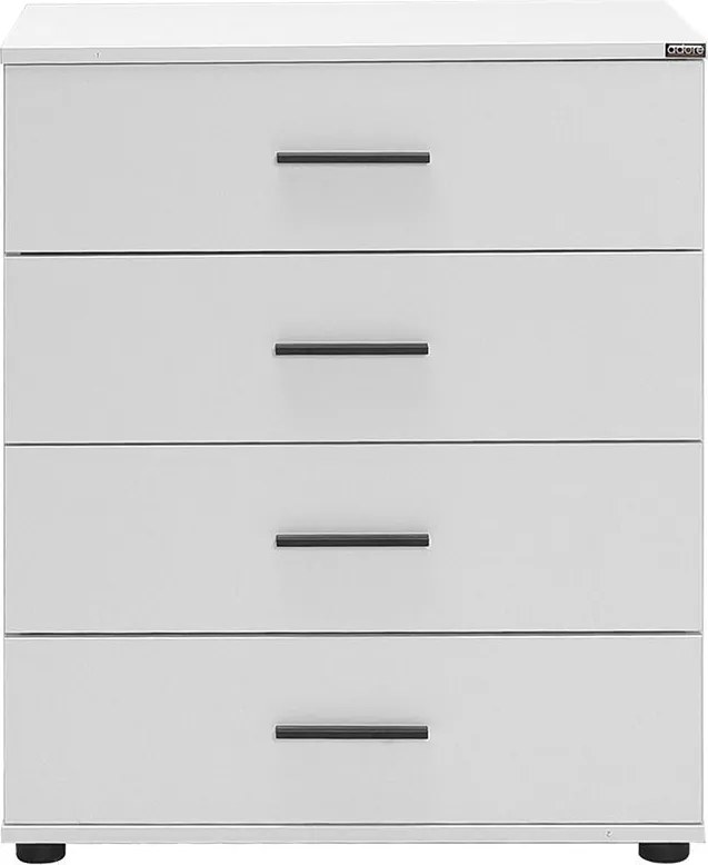 Cômoda "Elara" Moderna Branca - 65x78x41cm - Design Elegante para seu