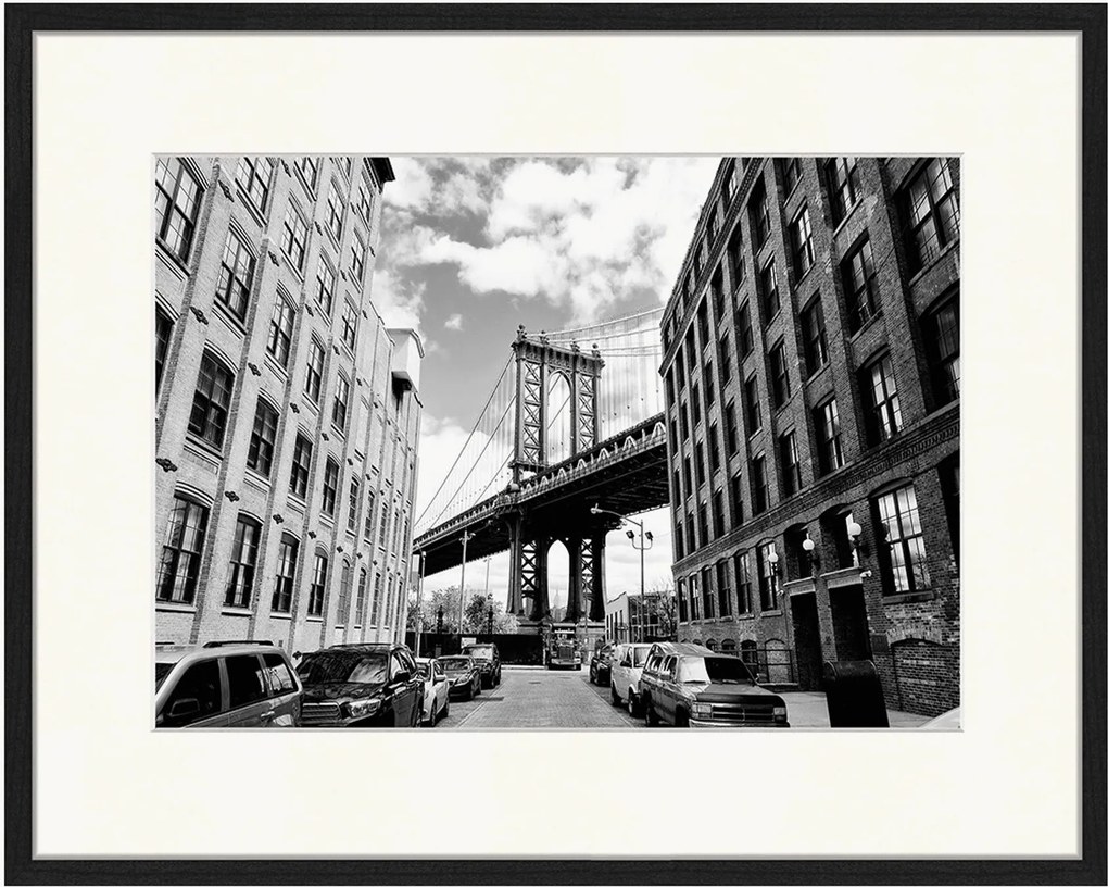 Impressão digital emoldurada New York City