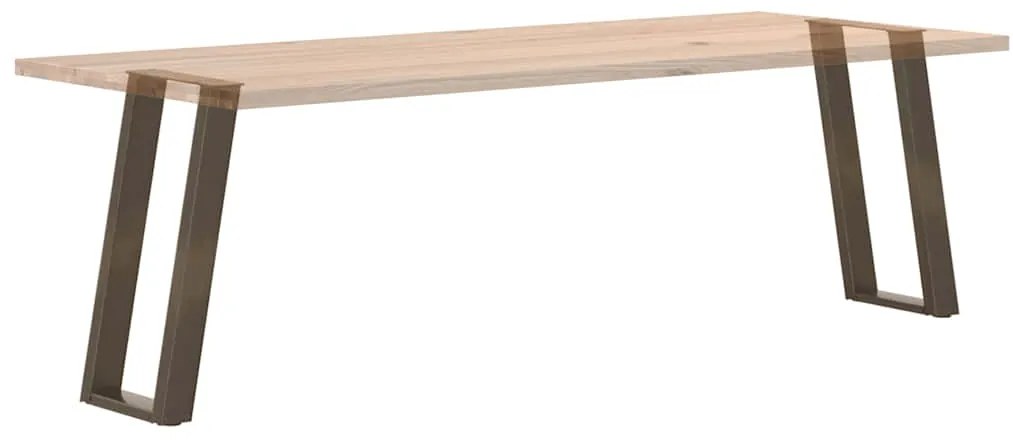 Pés de mesa de console em forma de U, 2 peças, aço natural, 28 x (72-7