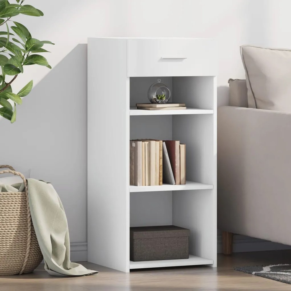 vidaXL Aparador 40x42,5x93 cm derivados de madeira branco