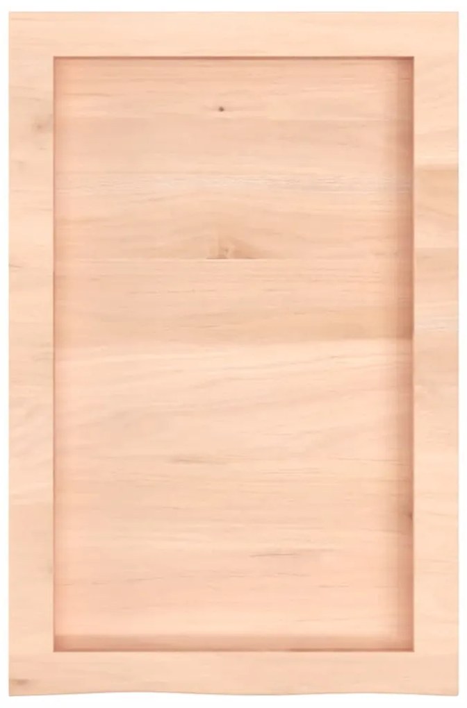 Prateleira de parede 40x60x(2-4) cm carvalho maciço não tratado