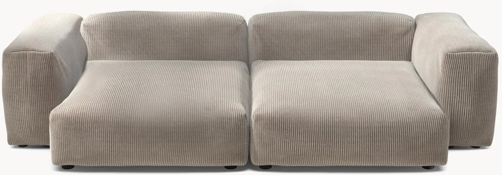 Sofá modular em bombazina Vetsak (3 lugares)