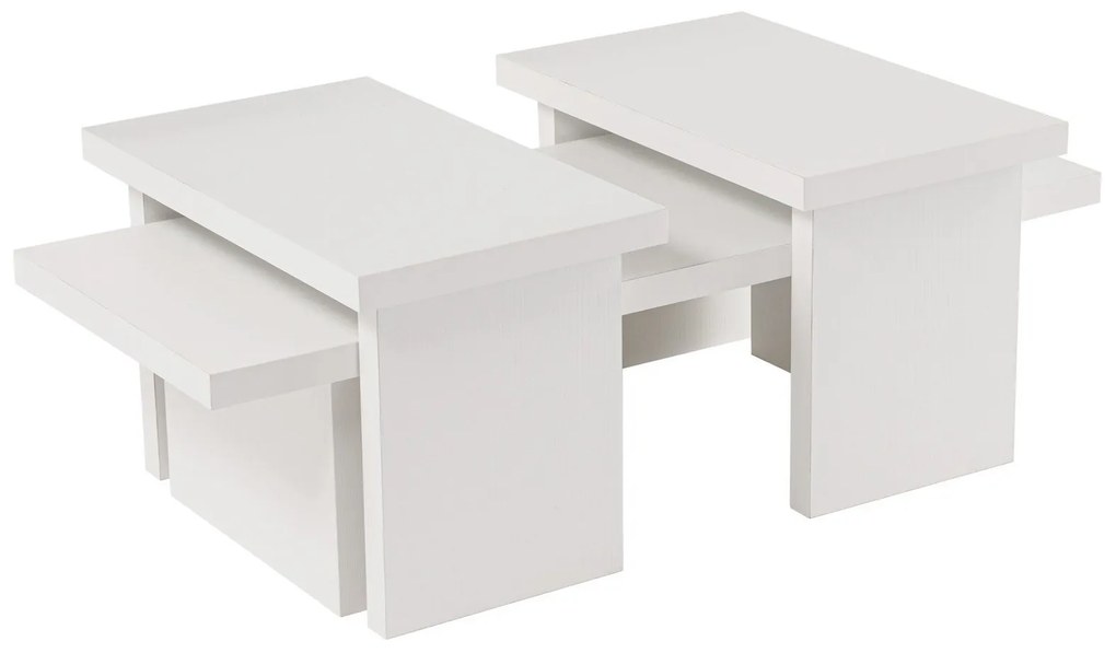 Mesa de Café Sanctuary – Branco Madeira – 110x39,3x45 cm