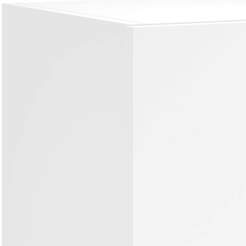 4pcs móveis de parede p/ TV c/ LEDs derivados de madeira branco