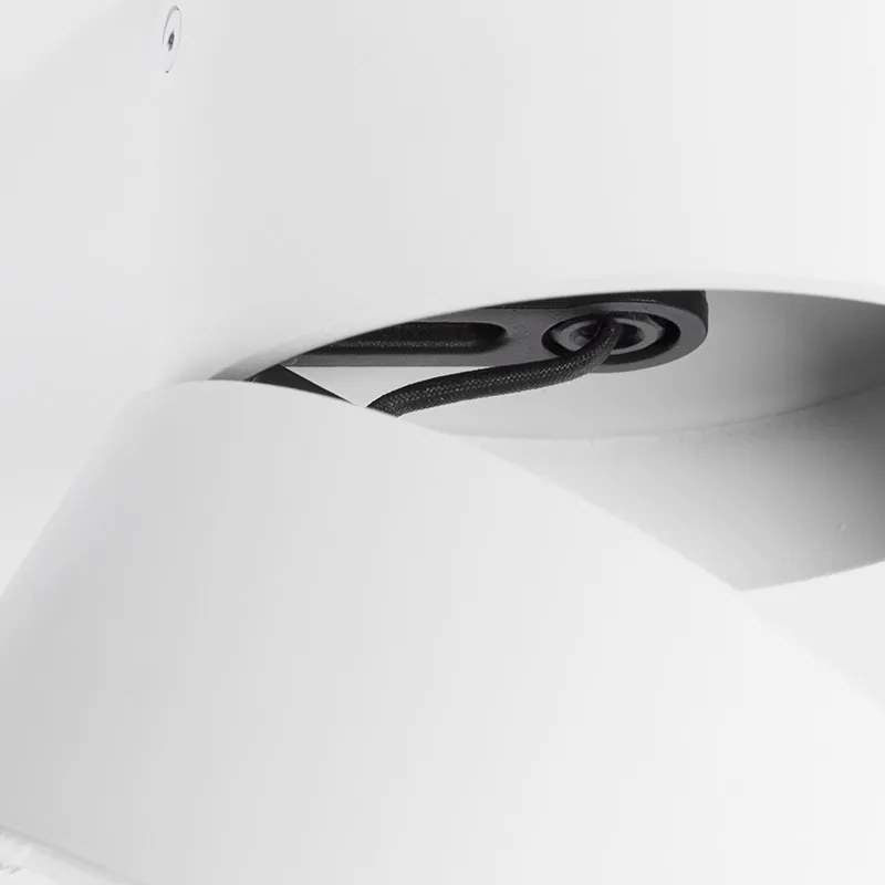 Foco moderno branco redondo ajustável - Go Nine