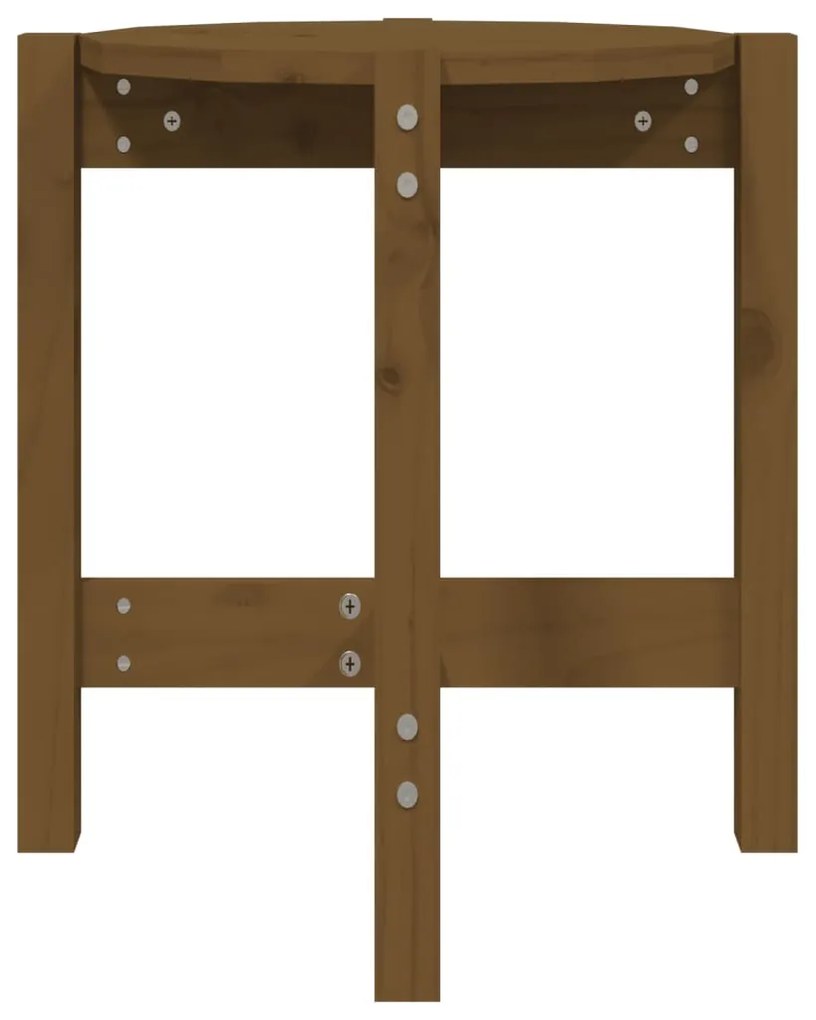 Mesa de centro Ø 42,5x45 cm madeira pinho maciça castanho-mel
