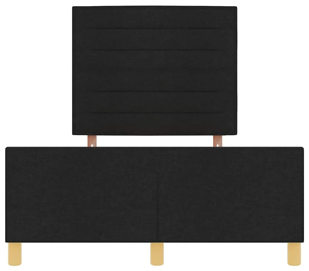 Cama vidaXL Preta 120x200 cm em Tecido
