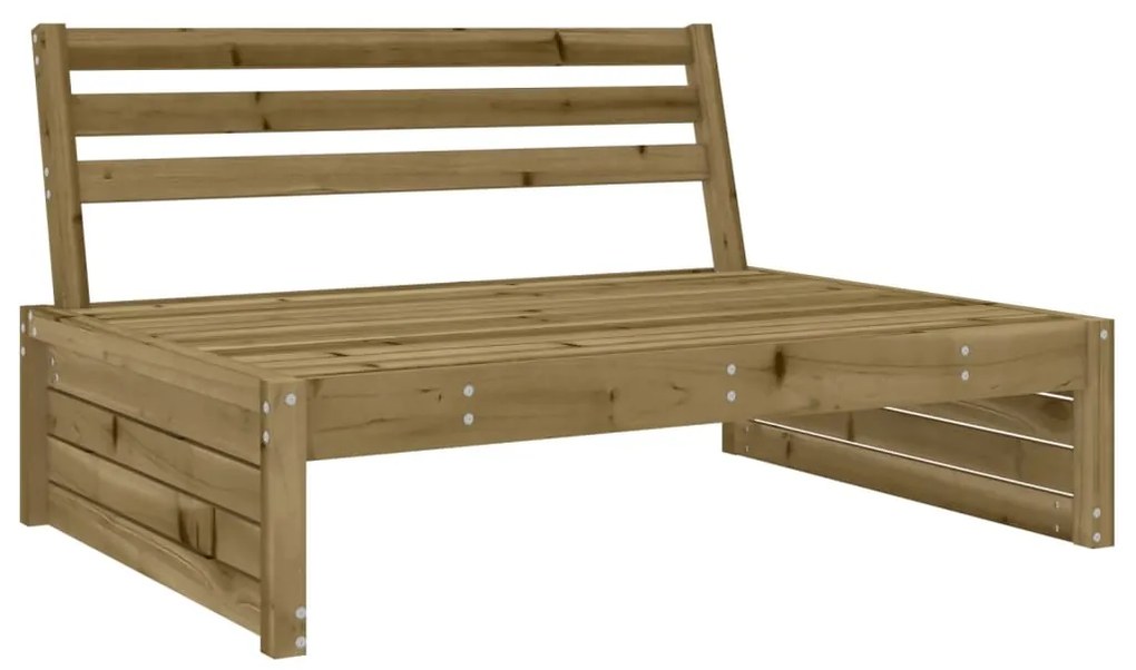 4 pcs conjunto lounge de jardim madeira de pinho impregnada