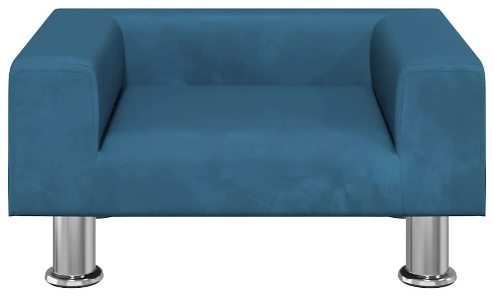 Cama para cães 50x40x26,5 cm veludo azul