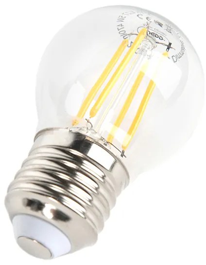 Conjunto de 3 lâmpadas LED reguláveis E27 globo P45 5W 470lm 2700K