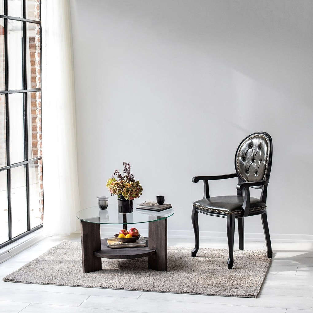 Mesa de Centro Mahal – Antracite – 75x40x75 cm